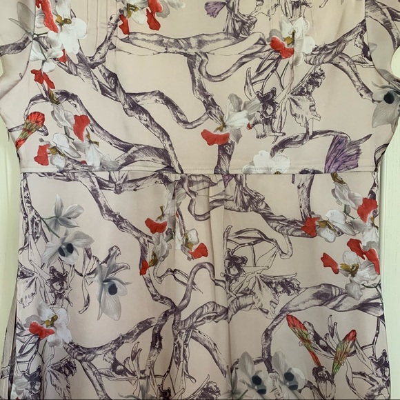 Ted Baker, Cream, Floral Pattern Dress - Picture 7 of 7